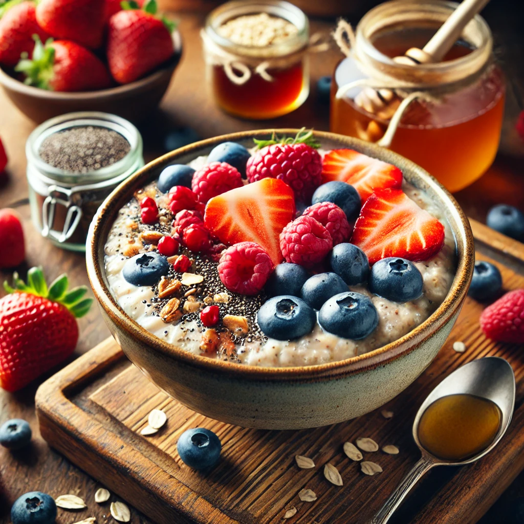 Heartwarming Oatmeal with Fresh Berries